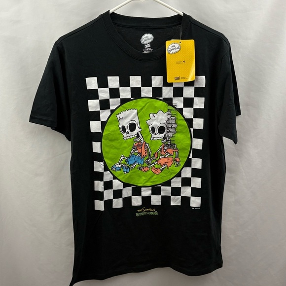 The Simpsons Treehouse Of Horror T Shirt Skeleton Characters Graphic Tee Medium - Picture 2 of 8